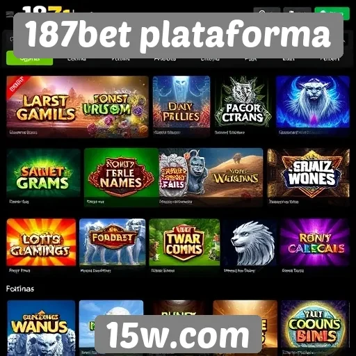 Opções de jogos disponíveis na 187bet plataforma